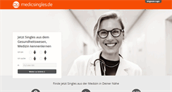 Desktop Screenshot of medicsingles.de