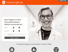 Tablet Screenshot of medicsingles.de